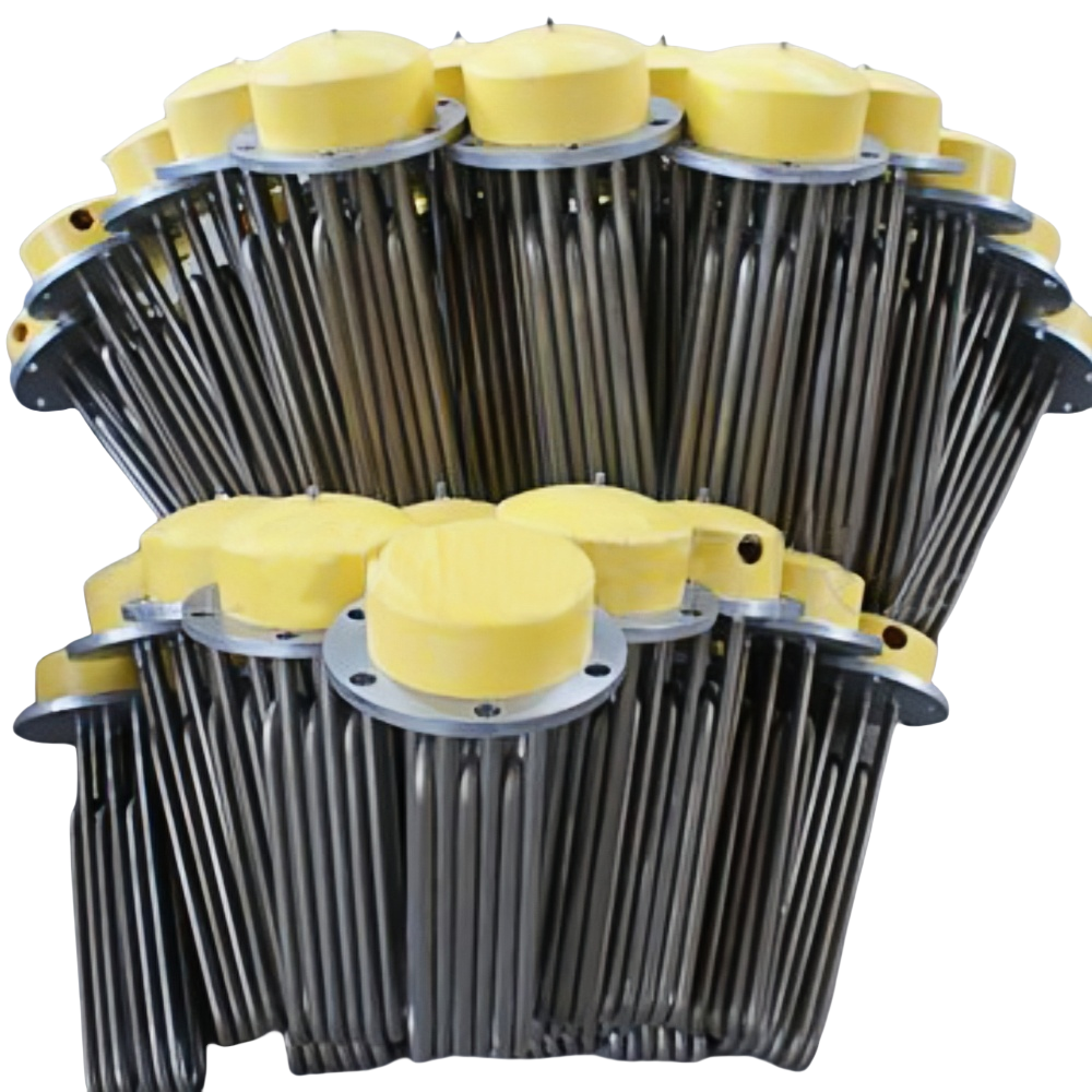 Flange heating pipe