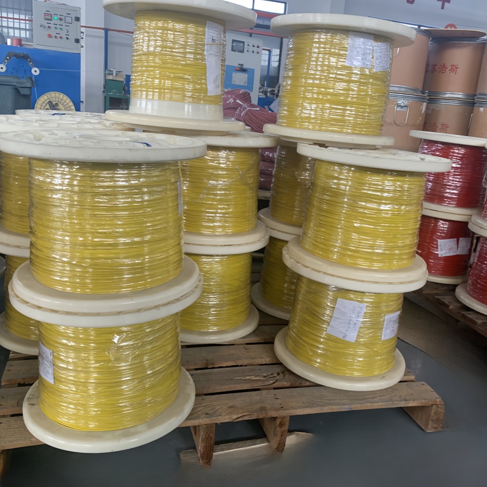 PVC Electric Wire-YELLOW  0.5mm2