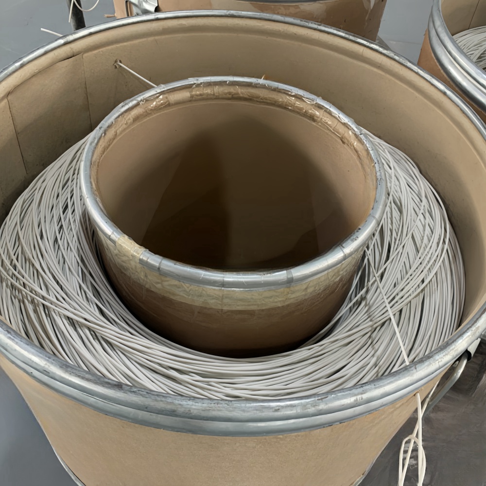 Silicone-braided wire