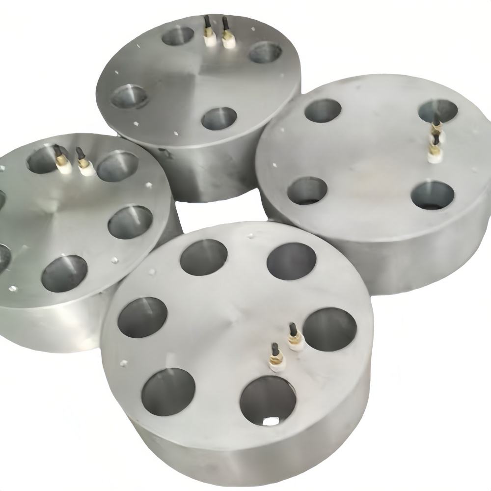 Cast aluminum disc heat conduction module