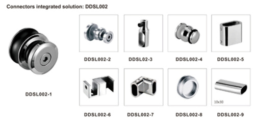 Hardware porta scorrevole in vetro