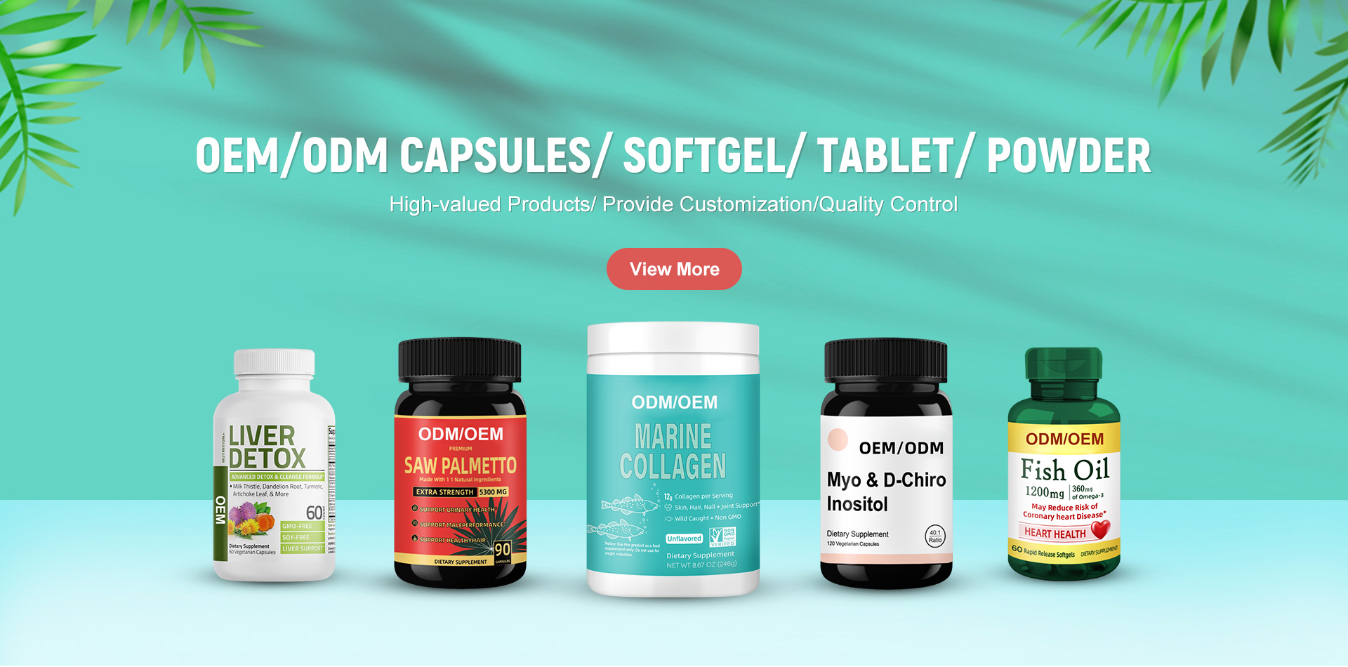 Customized Capsules Softgels Tablet Powder
