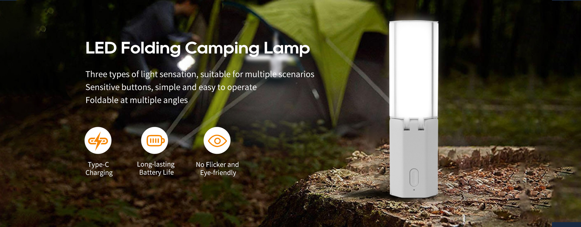 LED Folding Camping Lamp
