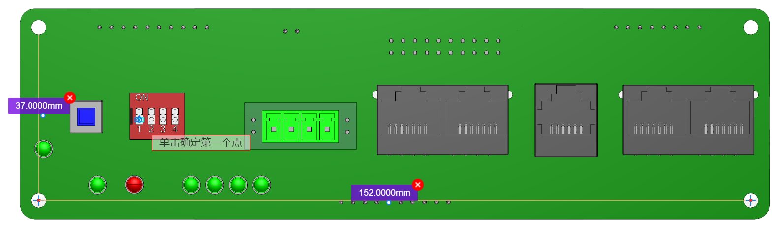 JBD-J4 communication board STP 3D