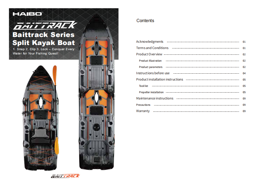 kayak Instruction Manual