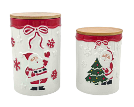 Serie de Papá Noel con nudo de mariposa