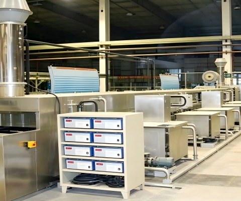 Immersion Ultrasonic Parts Cleaning And Drying Line