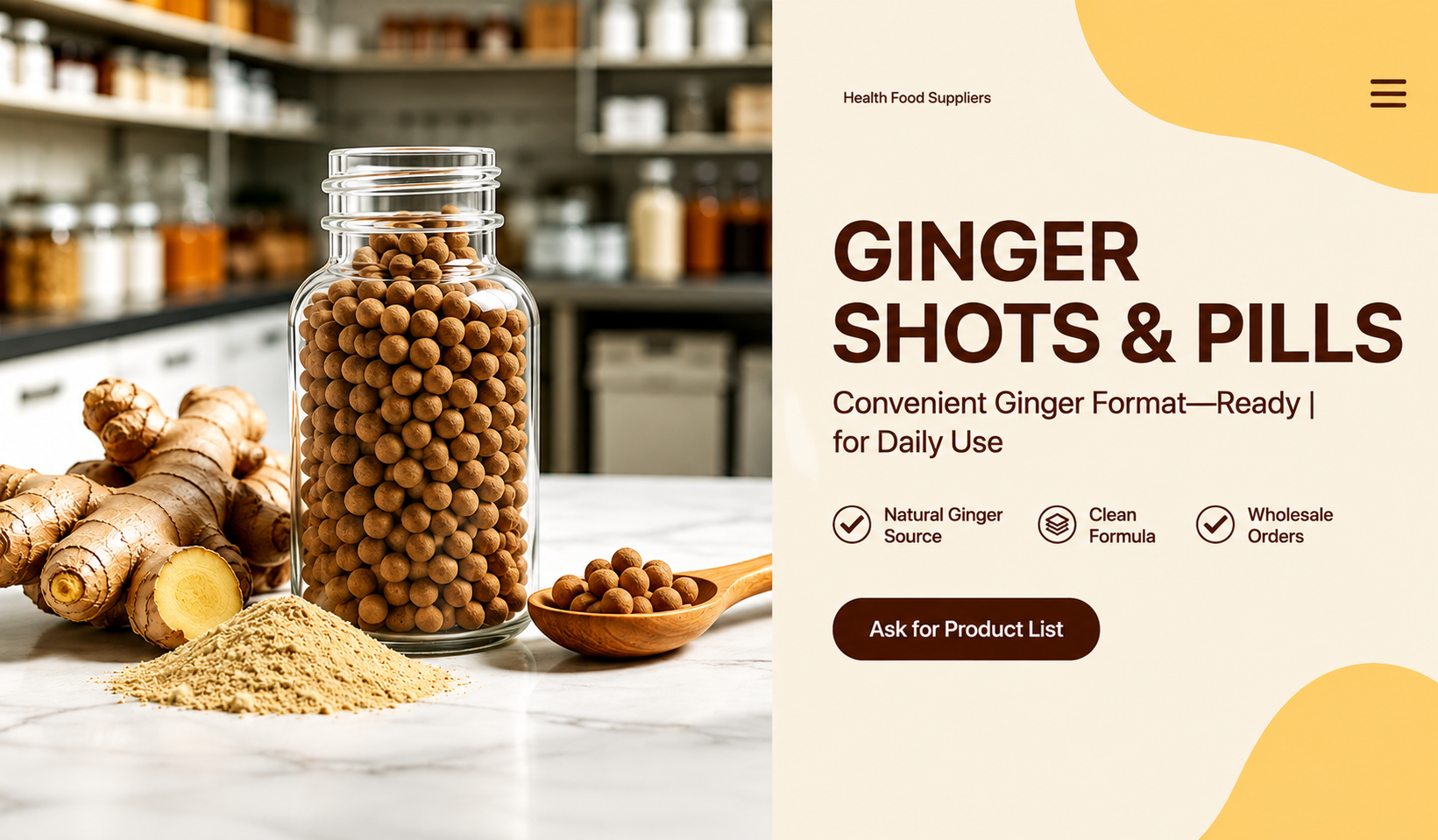 China Dried Ginger Pills Organic Pure