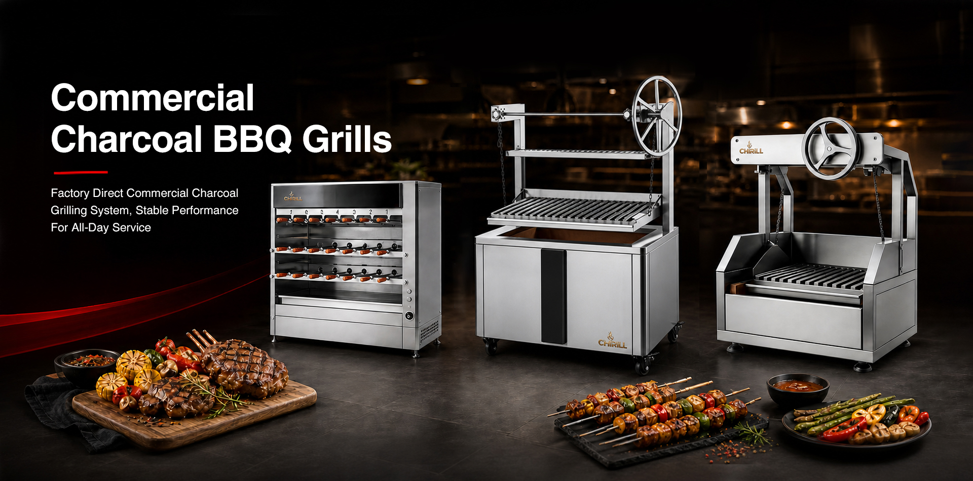Commercial Charcoal BBQ Grills