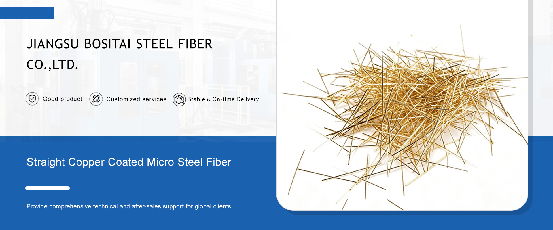 Jiangsu Bositai Steel Fiber Co.,Ltd.
