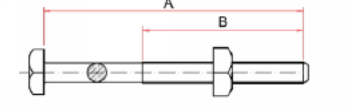 Square Head Machine Bolt IEEE C135.1 for Poleline Hardware