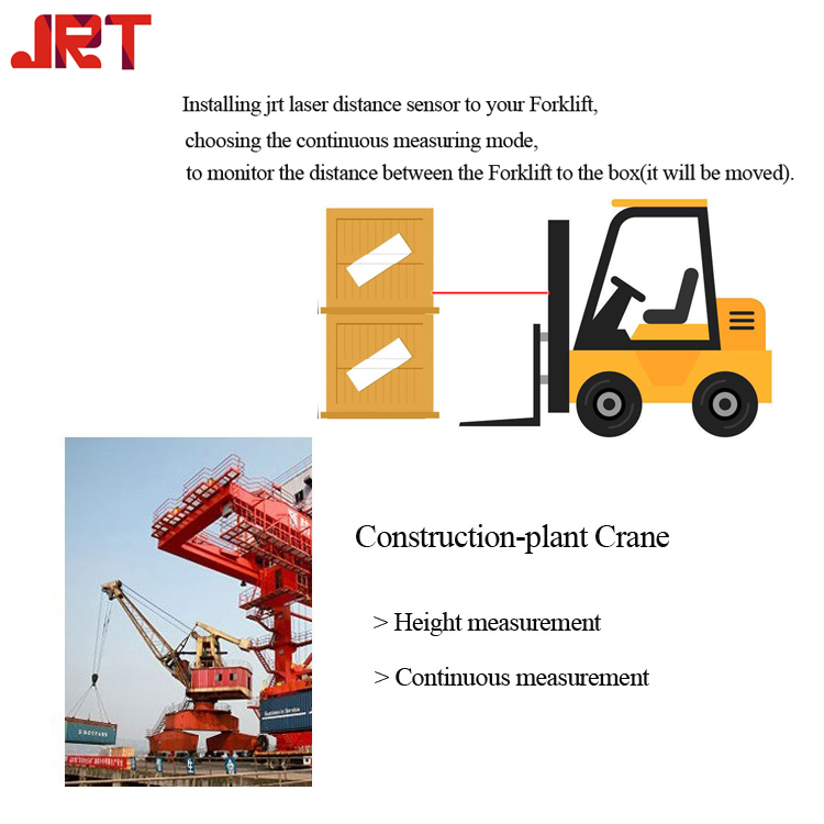 JRT Application 1.1 - Warehousing logistics(Forklift & Crane) of Laser Distance Sensor