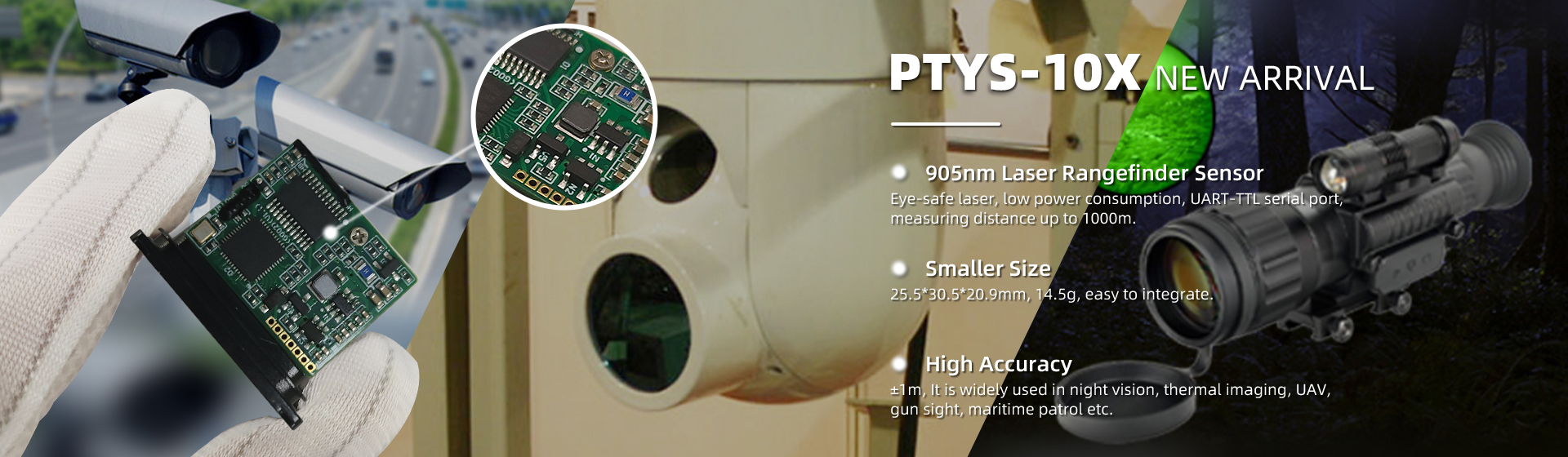 1000m Infrared Sensor For Distance Measurement UART