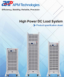 APM techonogies programmable DC electronic load  system data sheet