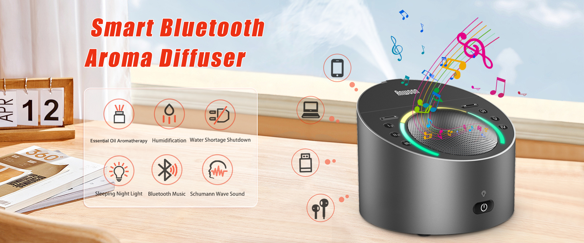 Smart Bluetooth Aroma Diffuser