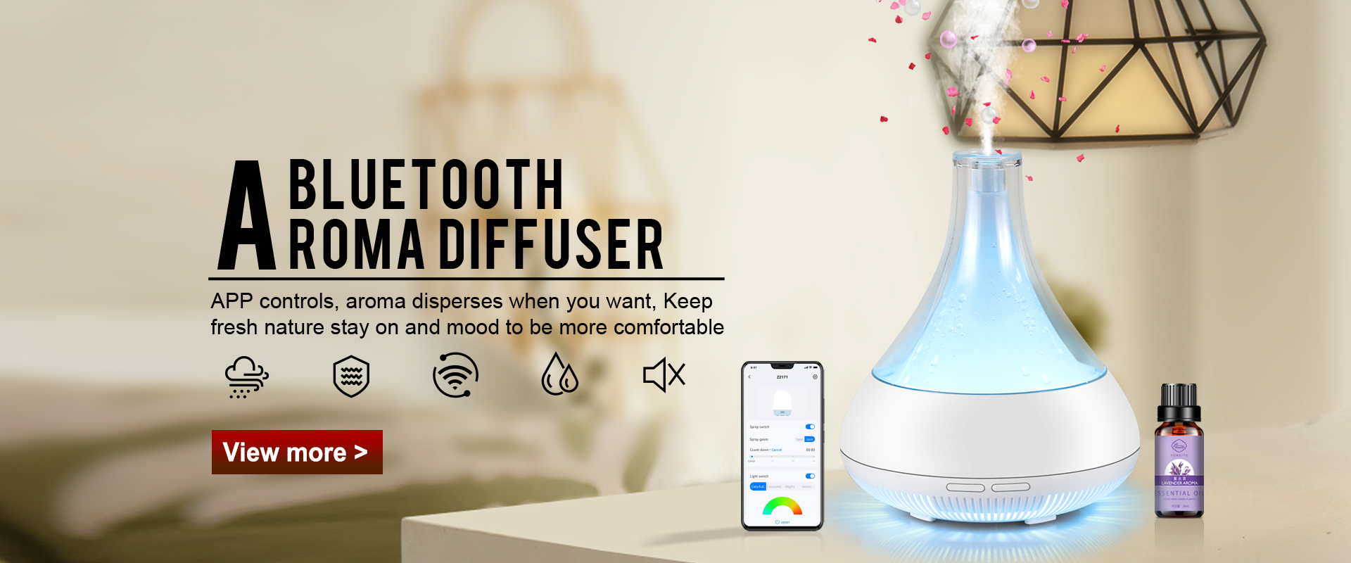 Tuya App Bluetooth Aroma Diffuser