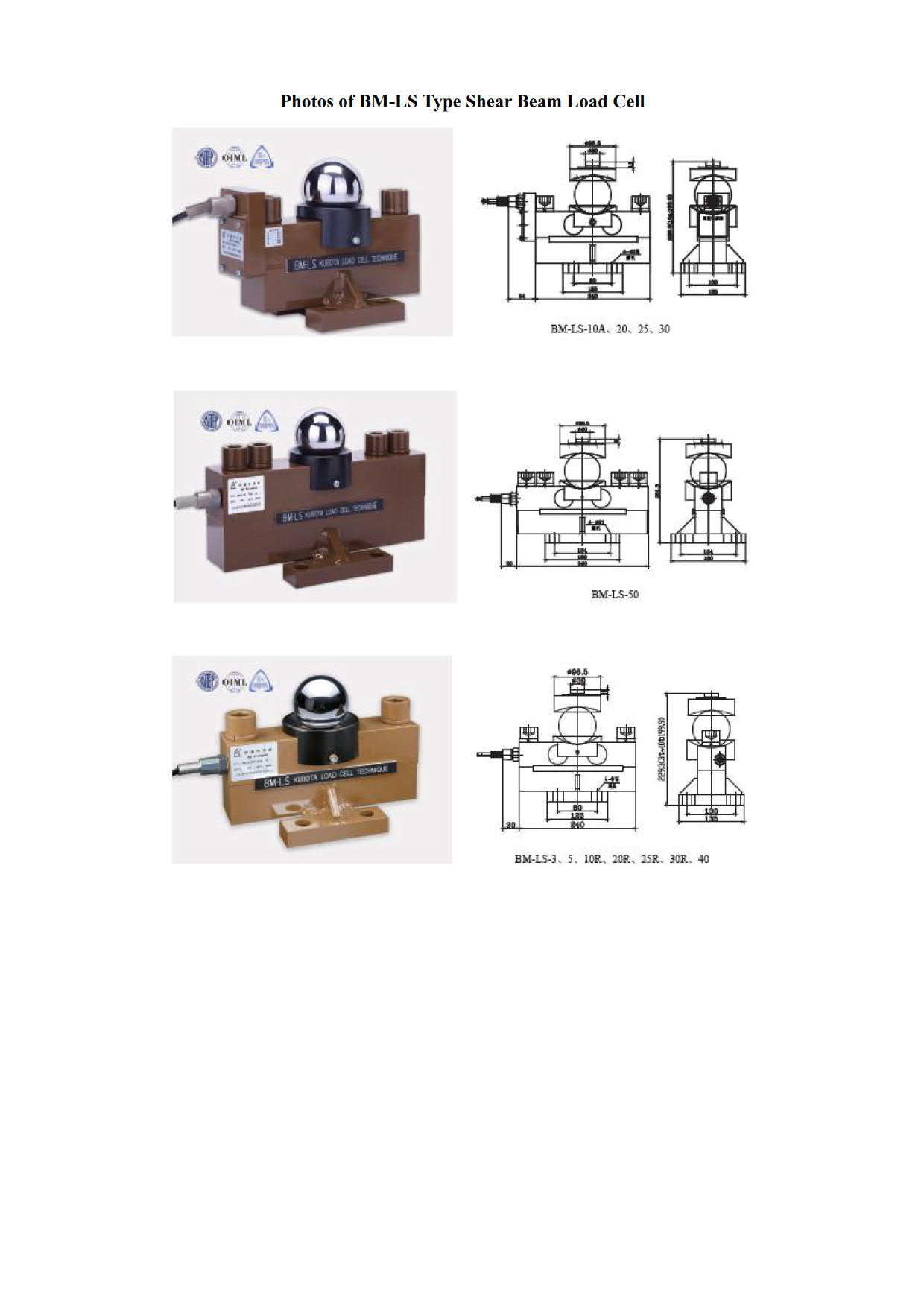 BM-LS type load cell