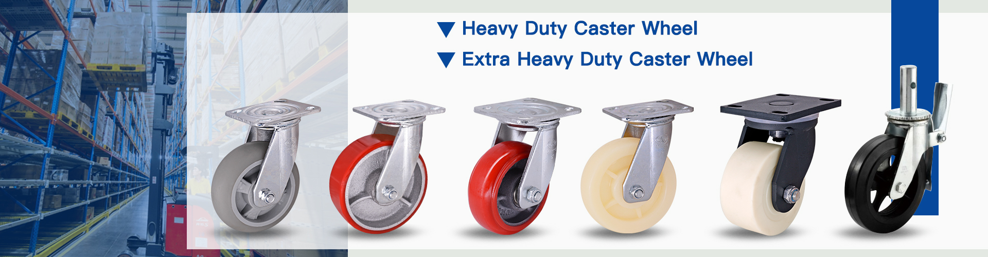 heavy duty equipment caster wheel