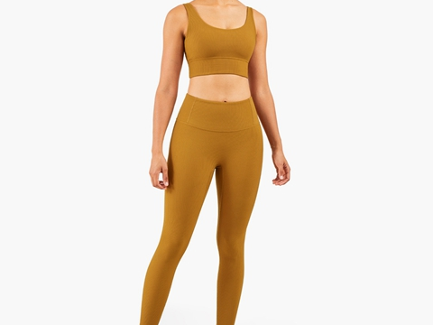 Espò Bra Top ak Yoga Pant ansanm