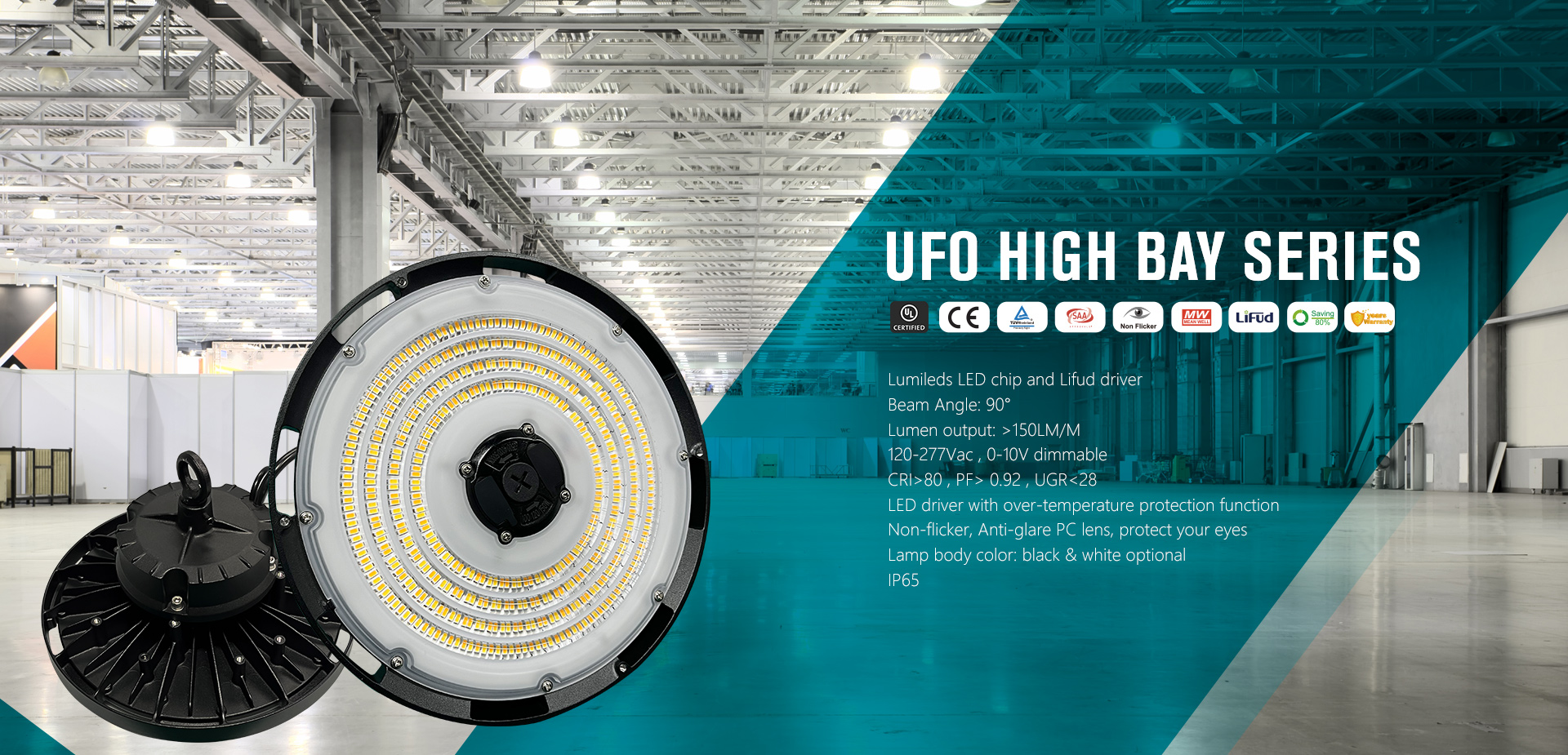 Led Wall Pack Light,Flat Linear High Bay Light,UFO High Bay Light
