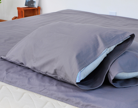 Gray Color Grounding Pillowcase