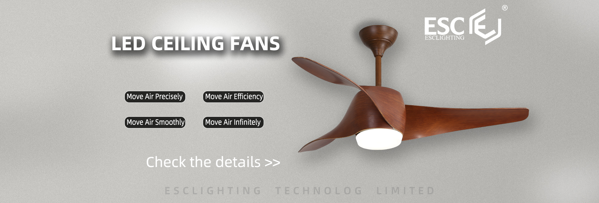 ABS Ceiling Fan With Light