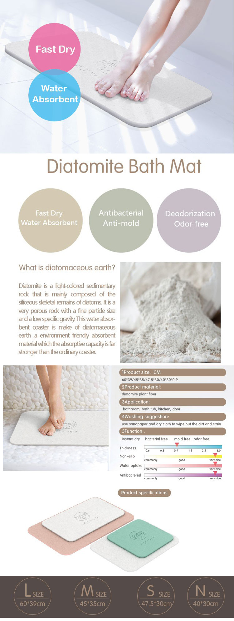 Diatomaceous Earth Mat Diatomaceous Earth Mat