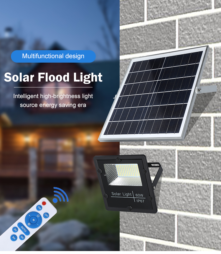 Led solar flood light