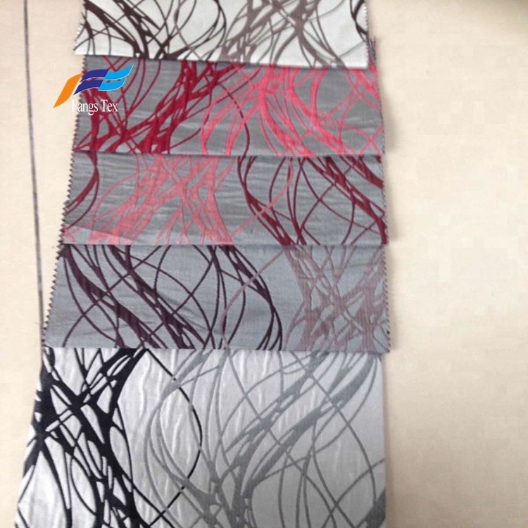 Wholesale Textured  Polyester Embroidered Curtain Fabric 3