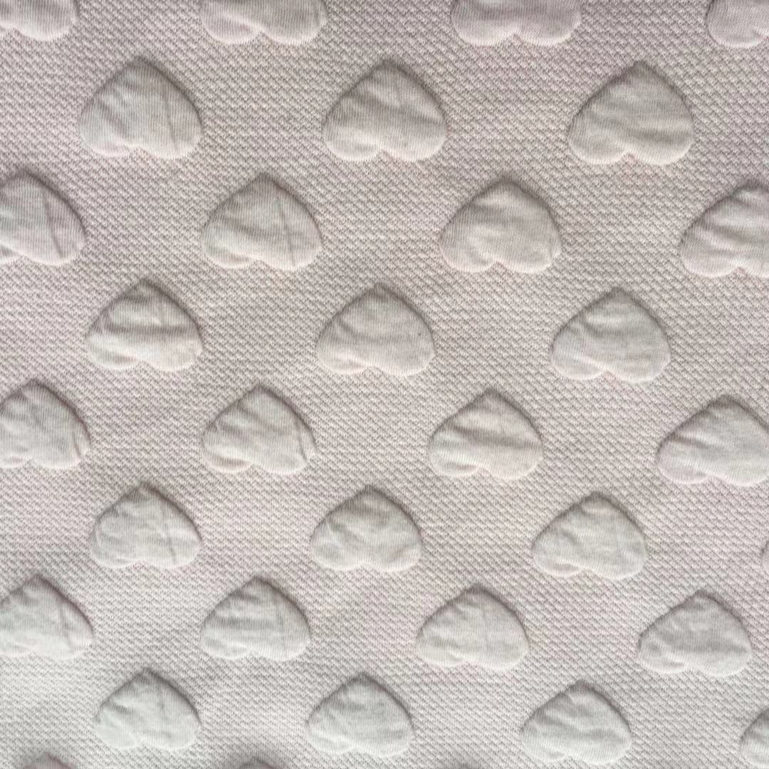 heart shaped jacquard fabric