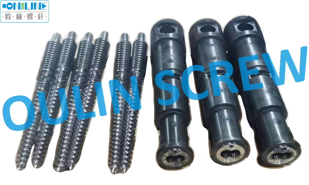 51/105 Twin Conical Screw Barrel for PVC Pipe, Sheet, Profiles