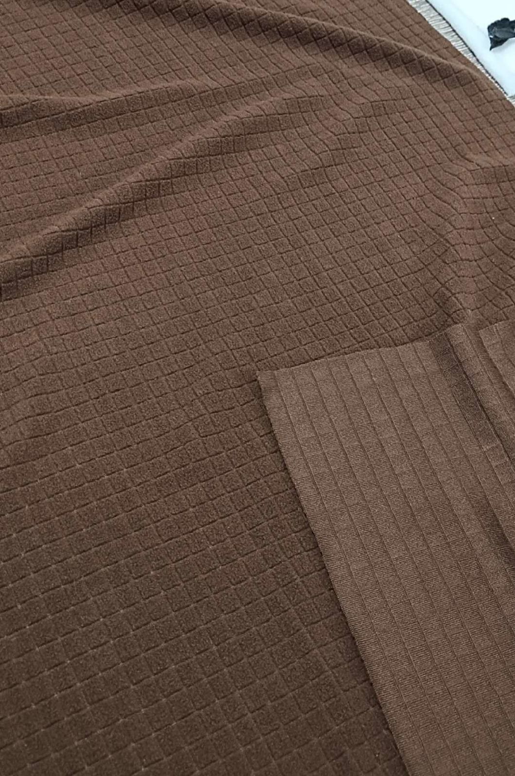100% Polyester Polar Fleece with Laminated Check DTY 150d/144f or FDY150d/96f