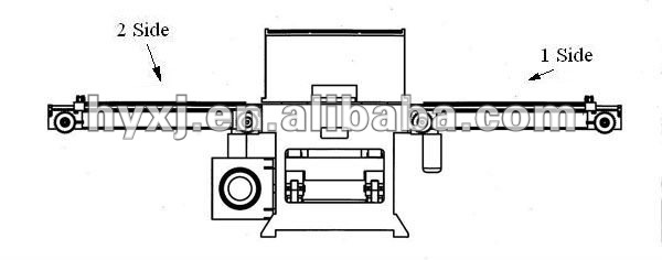 2014 Hot Sale Hydraulic Sheet Material Cutting Machine with Double-Side Feeding Table