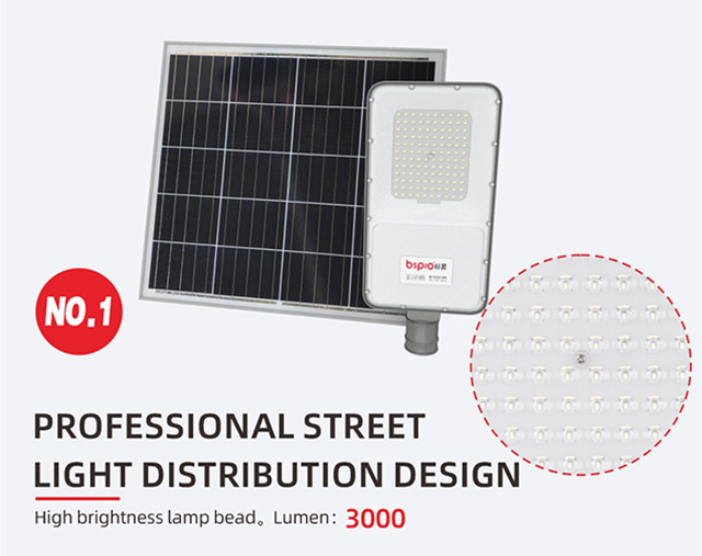 Integrated solar street light