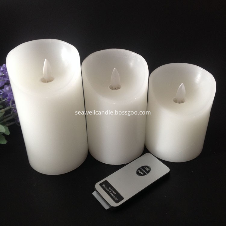 Remote Control Pillar Candle