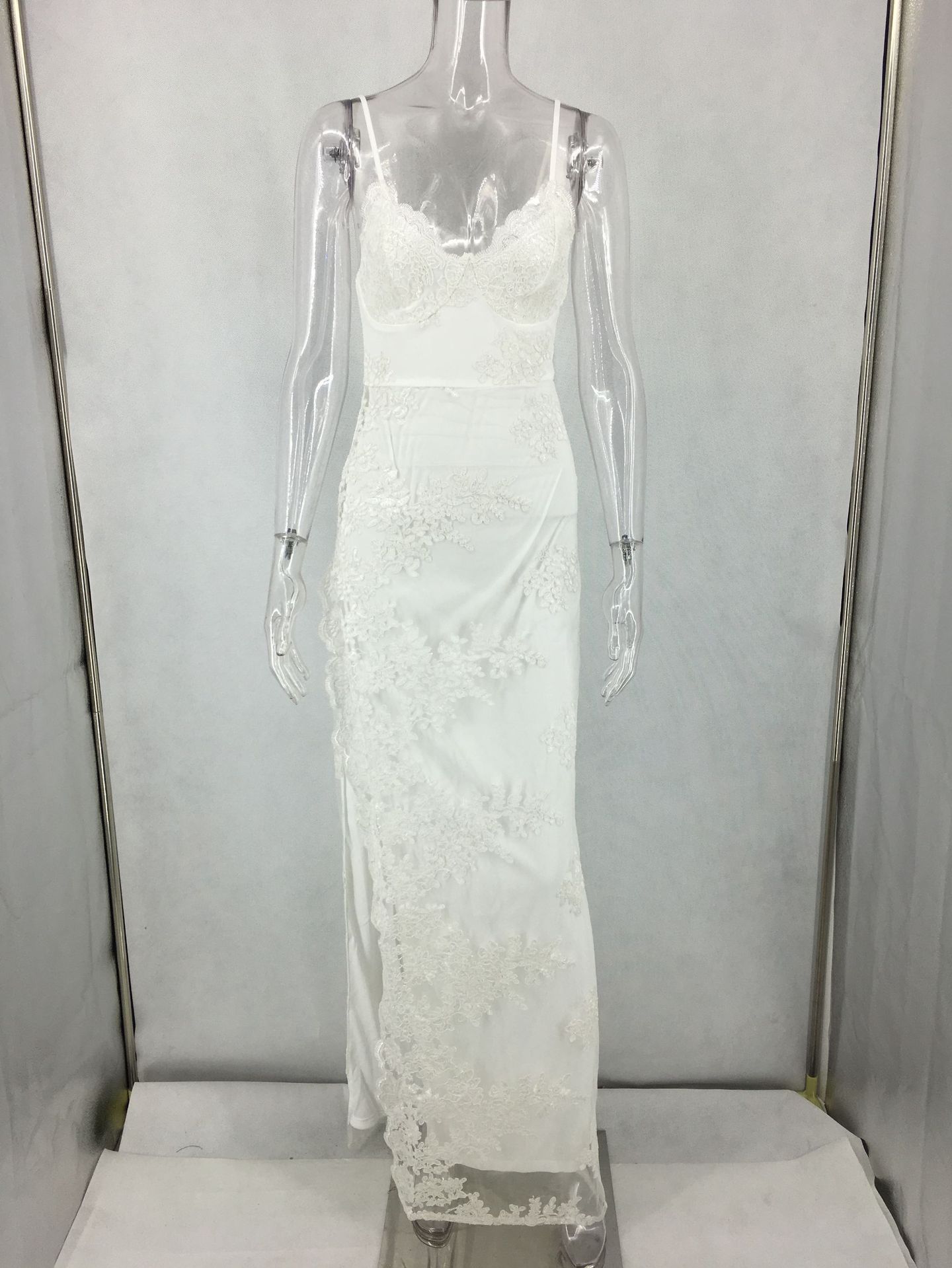 Embroidery Lace Formal Evening Dresses
