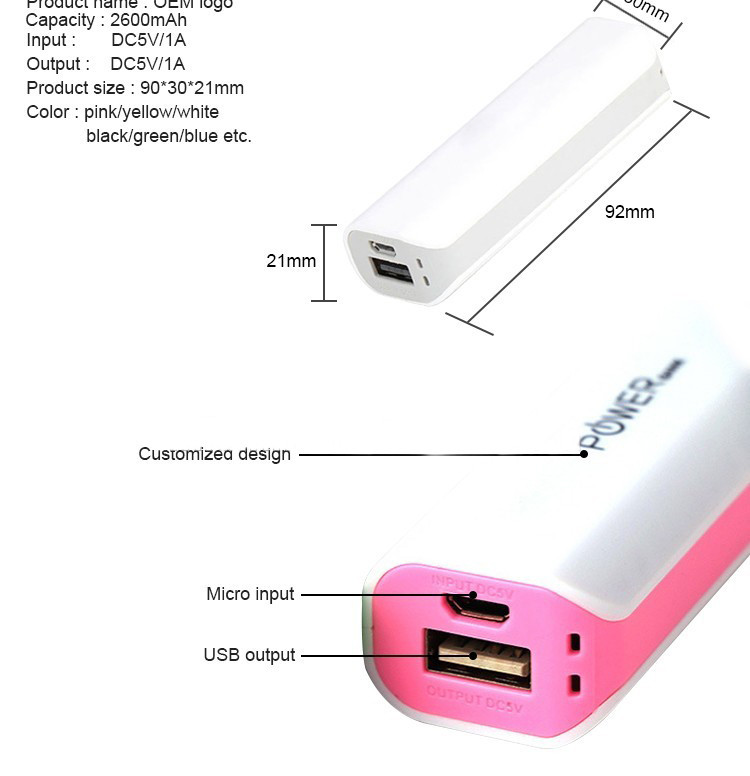 Plastic Power Bank