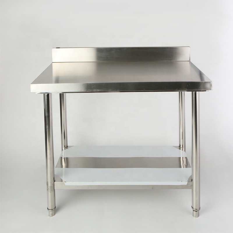 Height Adjustable Commercial Kitchen Stainless Working Table China Manufacturer