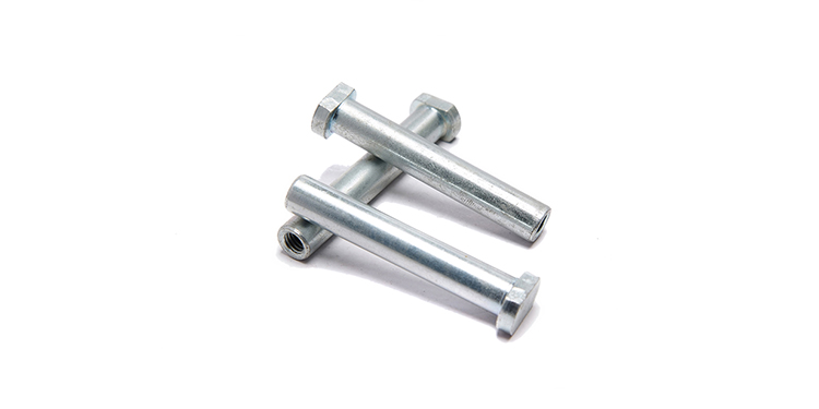 Square flat head semi-tubular rivets