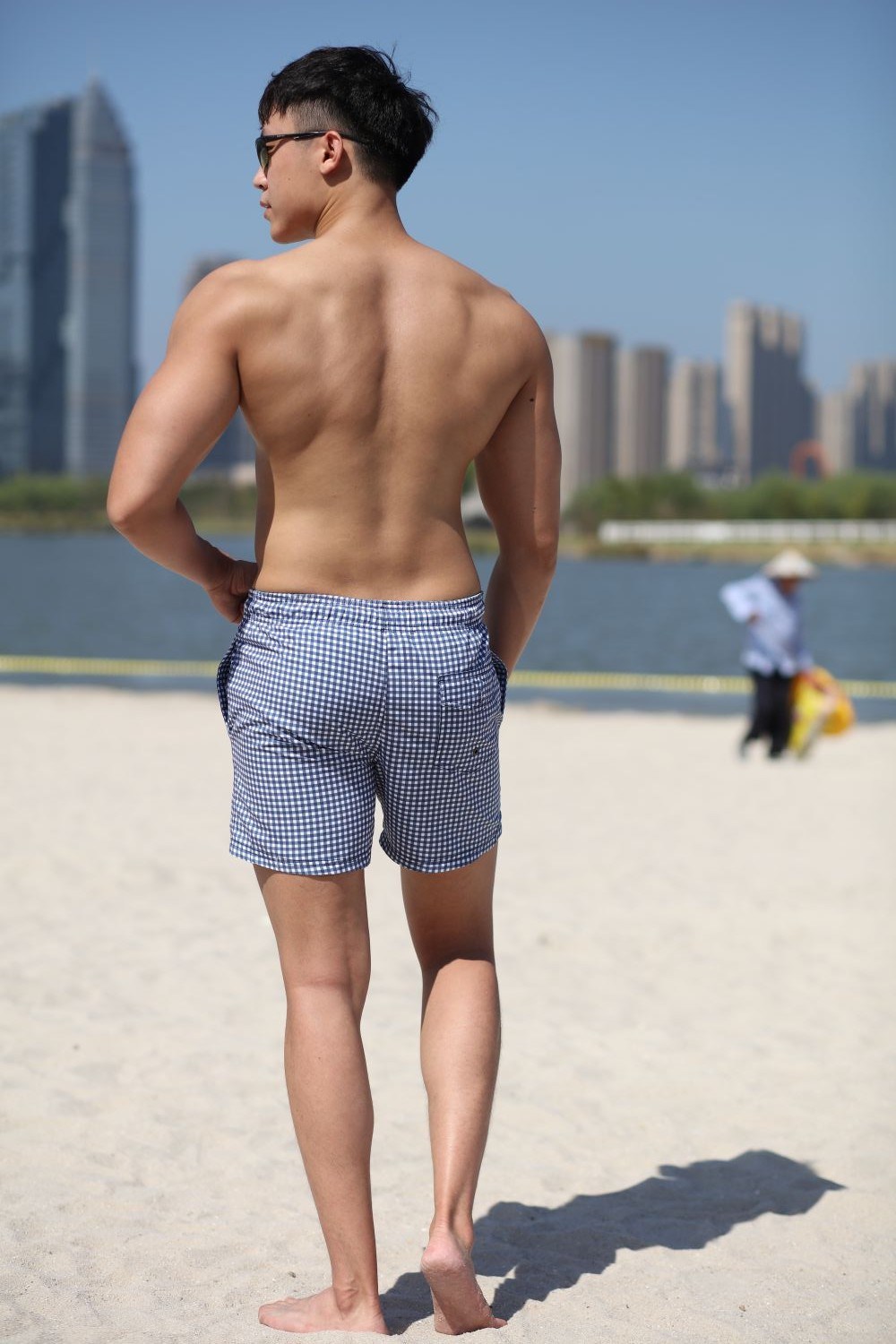 120GSM Polyester Digital Print Brief Mesh Lining for Swim Quick Dry Water Repellent Man's Swimming Short