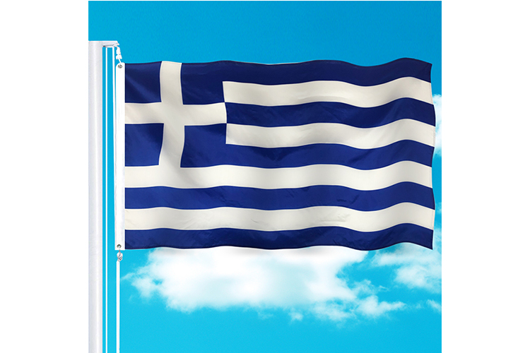 Greece Cheapest National Banner 100% Polyester Flag