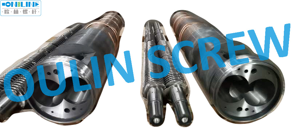 Cincinnati CM80/143 Twin Conical Screw Barrel untuk Ekstrusi PVC