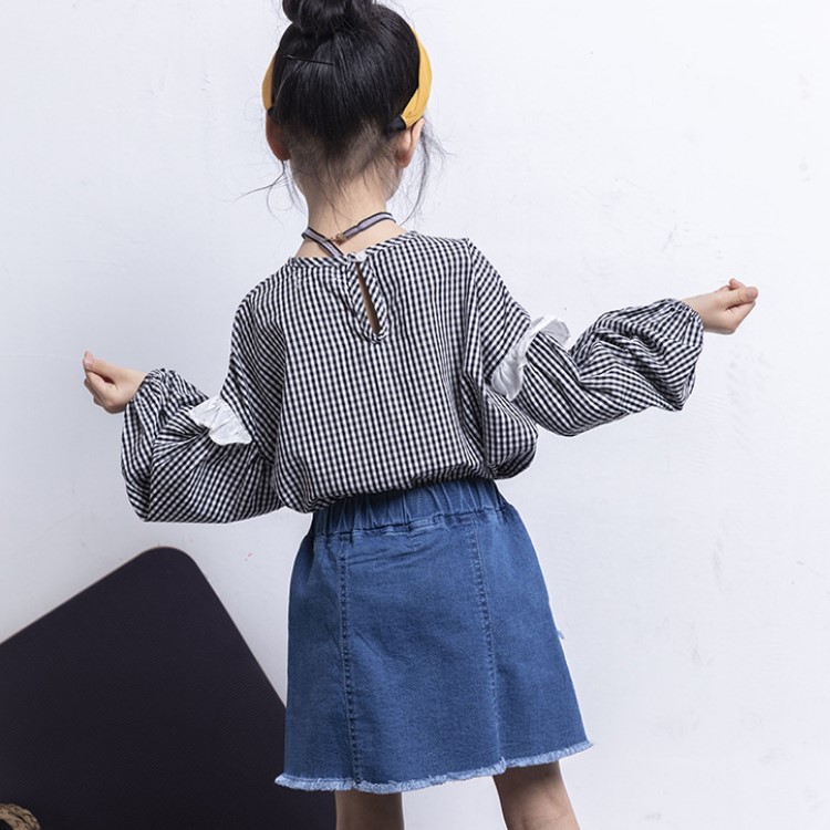 Children Cassual Jeans Skirt 