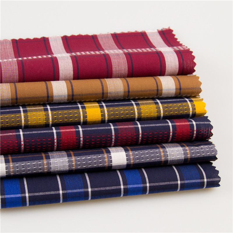 yongteng plaid yarn dyed cotton dress fabric women