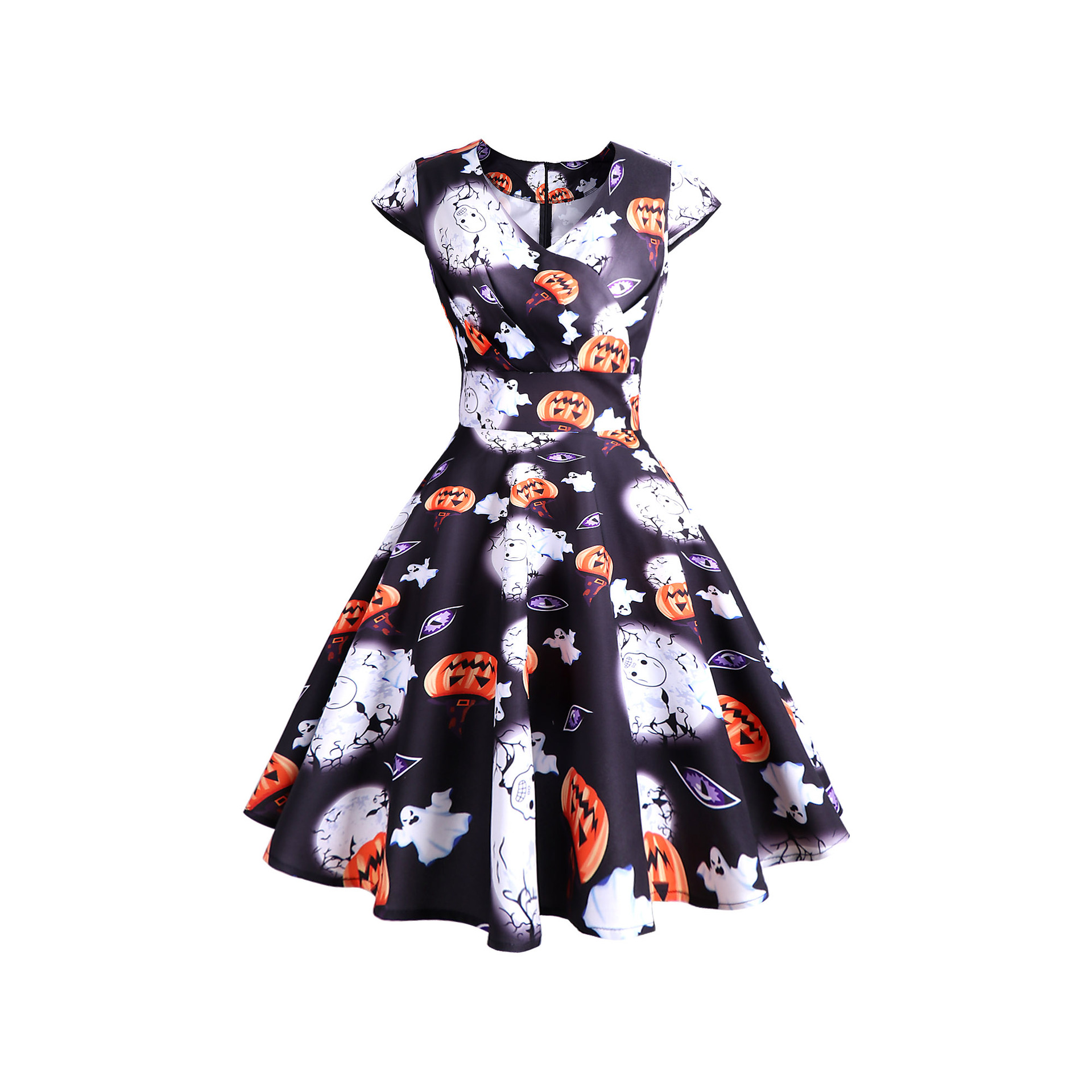 Retro Printed Dress