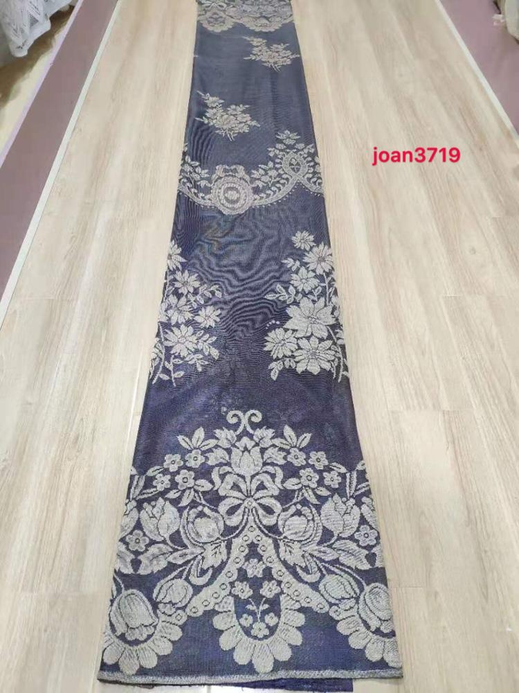 Shaoxing Cheap Lace Warp Mesh Knitting Curtain Fabric 1
