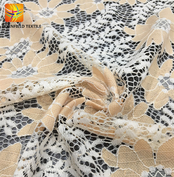 Polyester Embroidery Lace Fabric