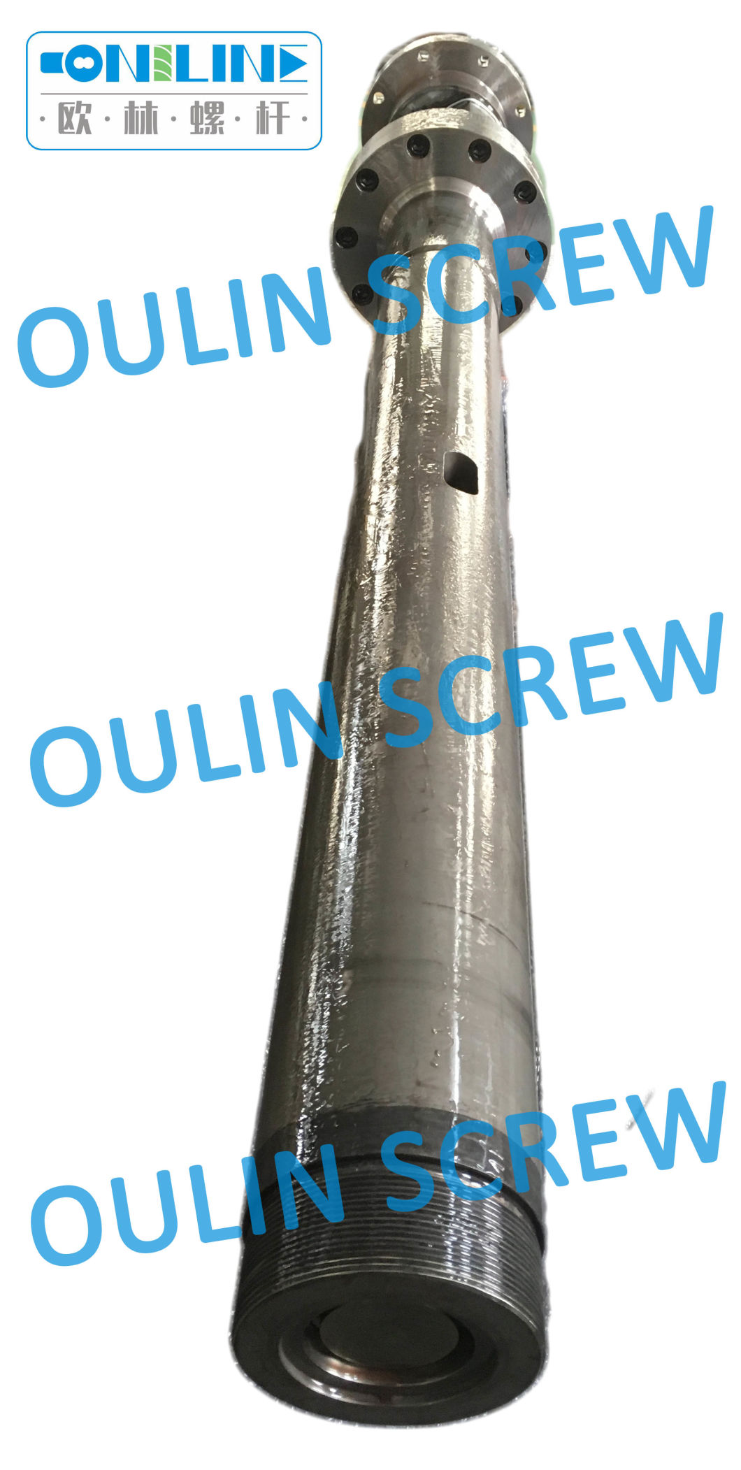 OZM80 Conical Type Single Screw and Barrel for Recycled HDPE, LDPE Film Pelleting