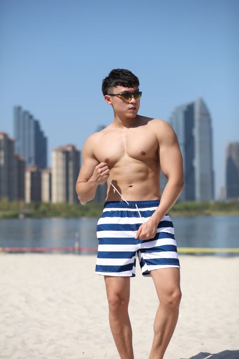 140GSM Polyester Digital Print Brief Mesh Lining for Swim Quick Dry Water Repellent Man's Swimming Short