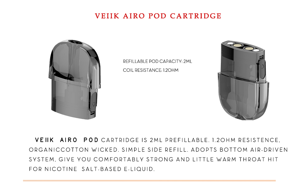 500mah Battery 2ml Vaper Pod 500mah Battery 2ml Vaper Pod